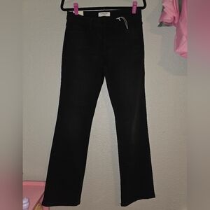 Lovervet Black Mid Rise Boot Cut Jeans